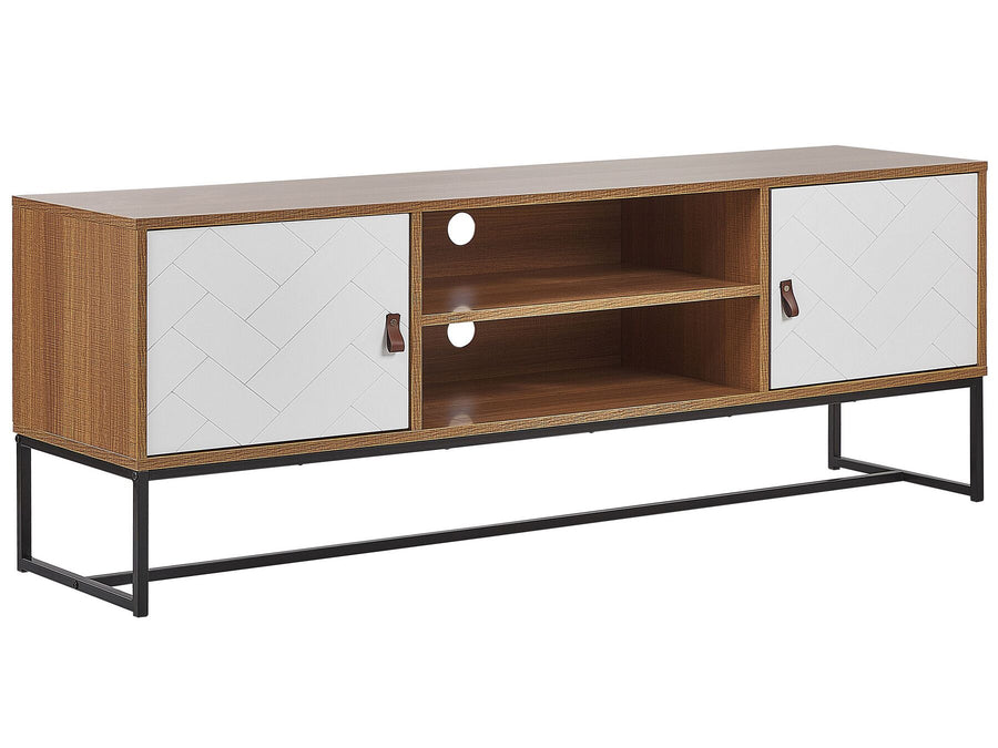 TV Stand Light Brown/ White NUEVA