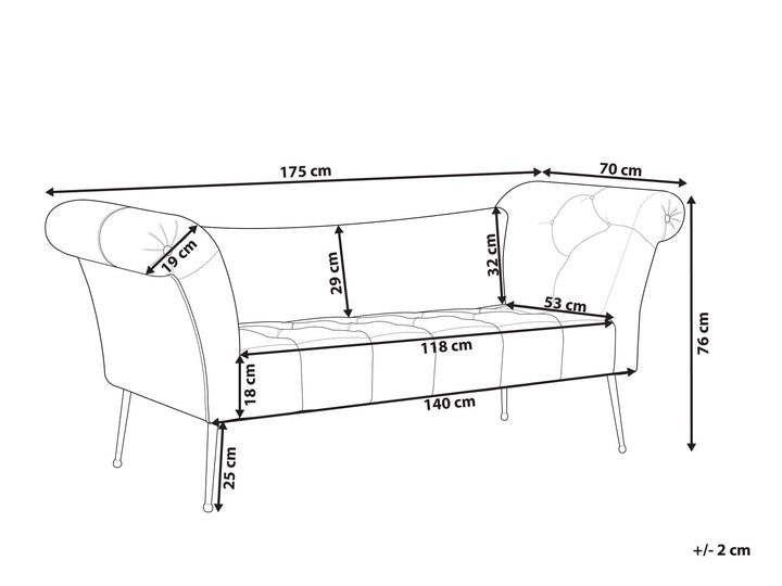 Nantilly Chaise Lounge Floral Pattern Blue