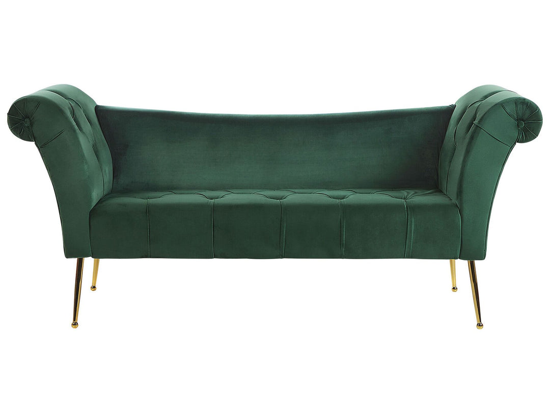 Nantilly Velvet Chaise Lounge Green