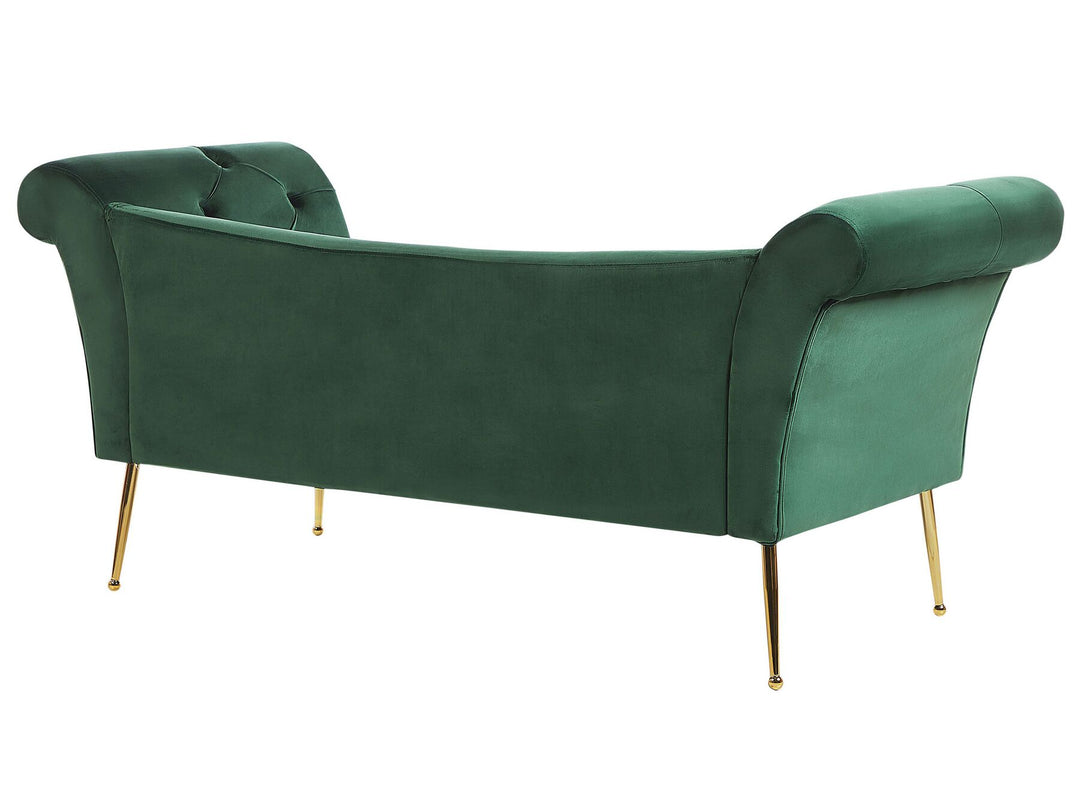 Nantilly Velvet Chaise Lounge Green