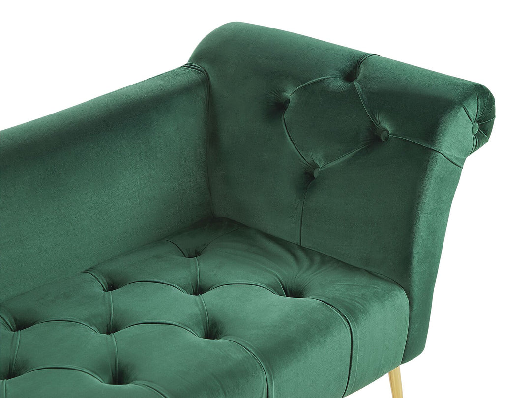 Nantilly Velvet Chaise Lounge Green