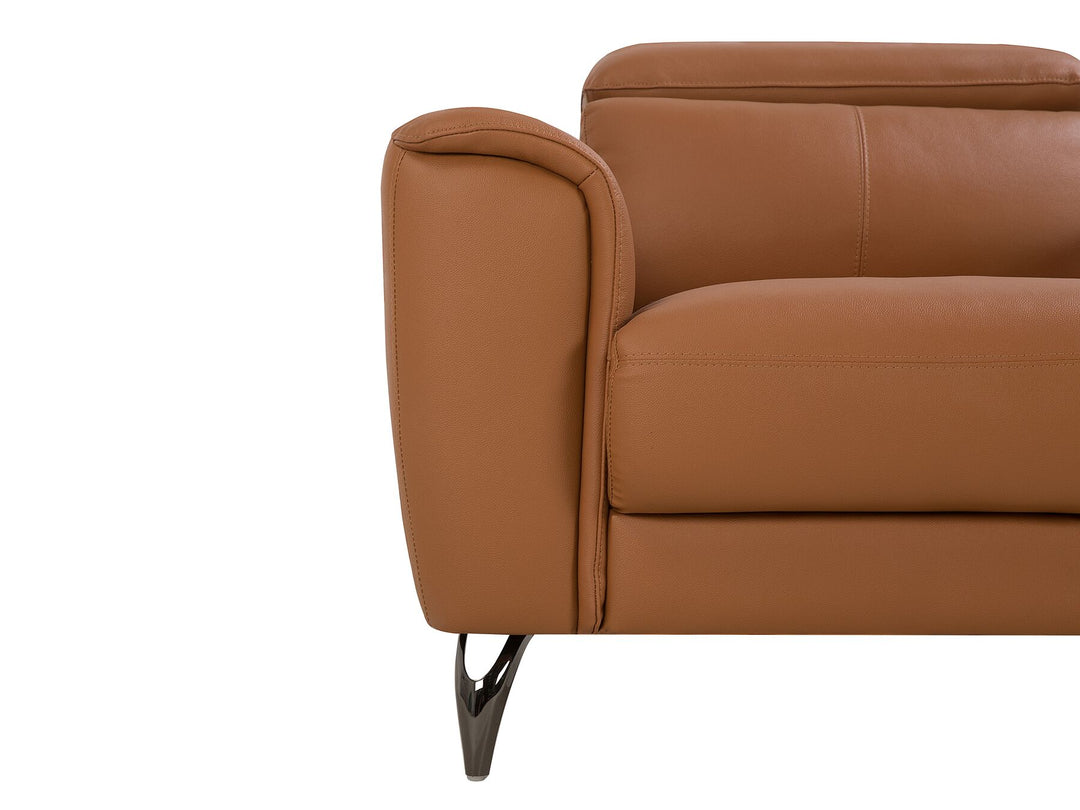 Narwik 3 Seater Leather Sofa Golden Brown