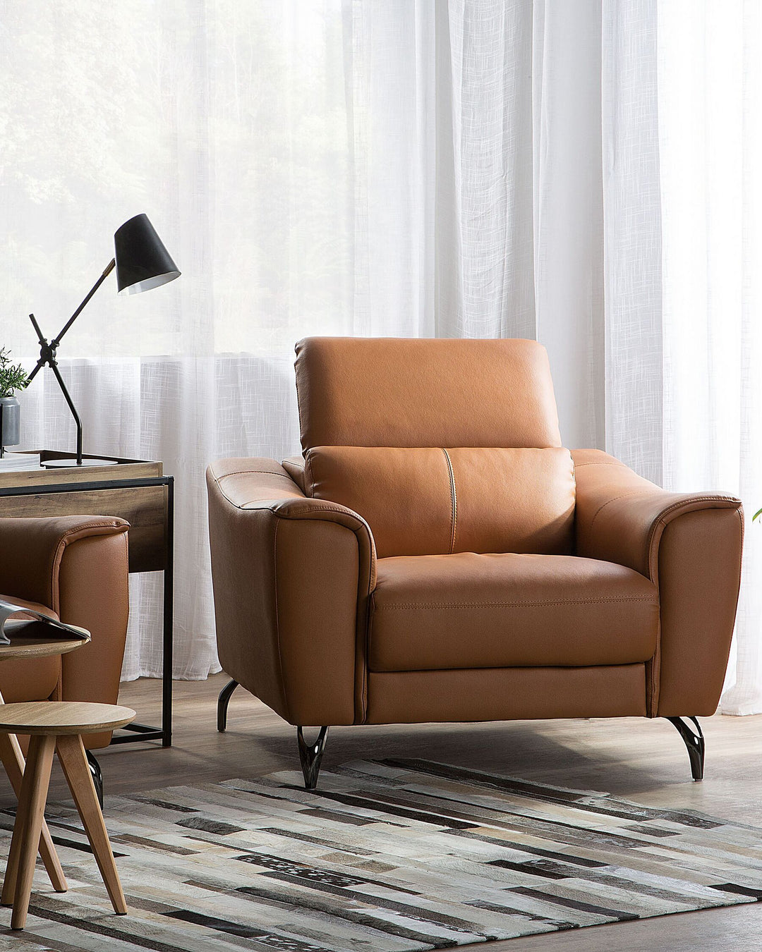 Narwik Armchair Leather Brown