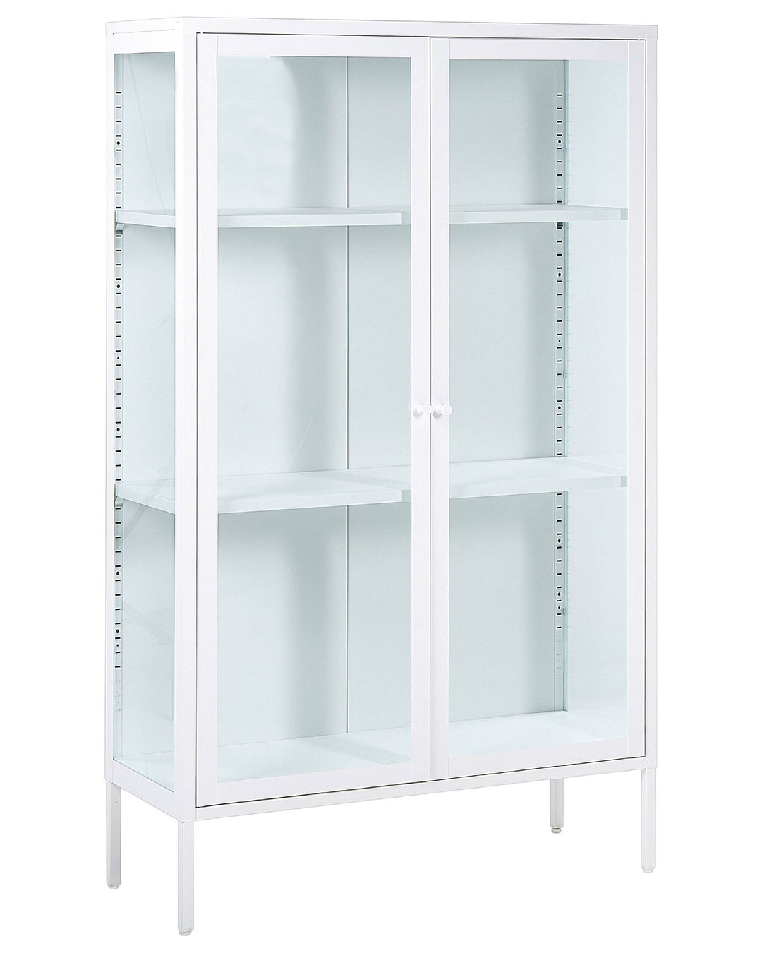 Nash Steel Display Cabinet White