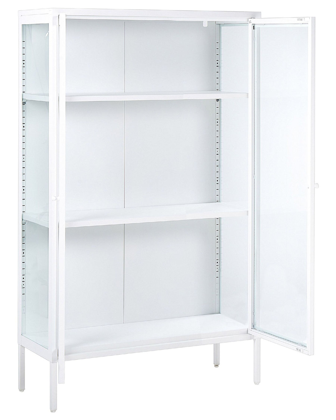 Sufy Steel Display Cabinet White