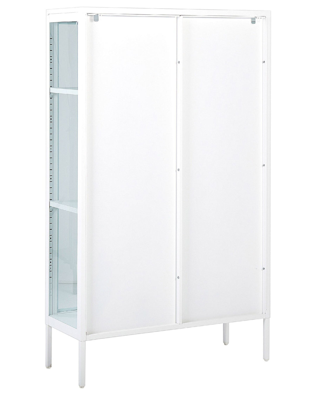 Sufy Steel Display Cabinet White