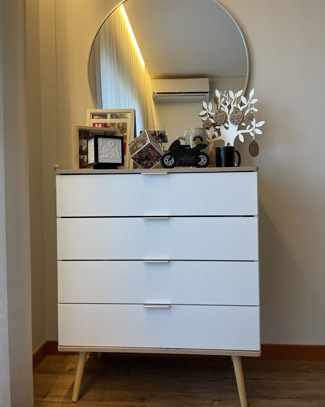 Nestor 4 Drawer Chest White