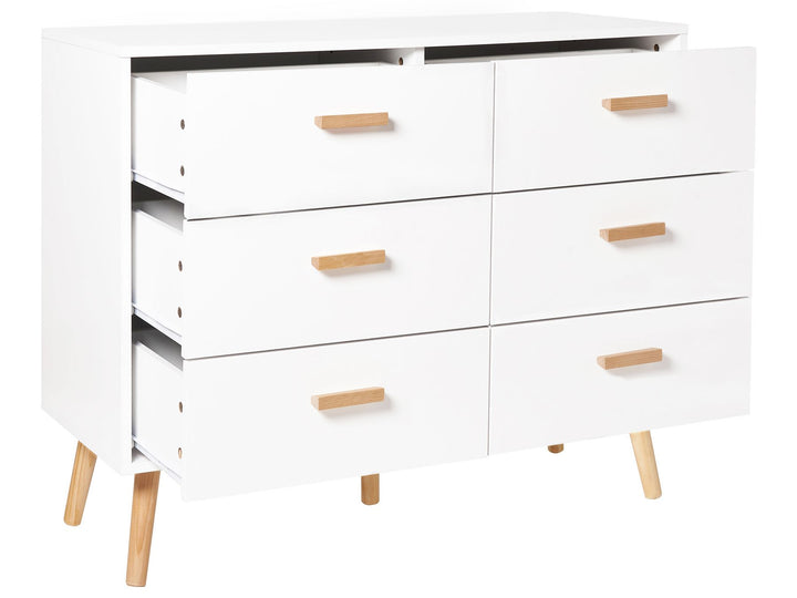 Sainz III 6 Drawer Chest White