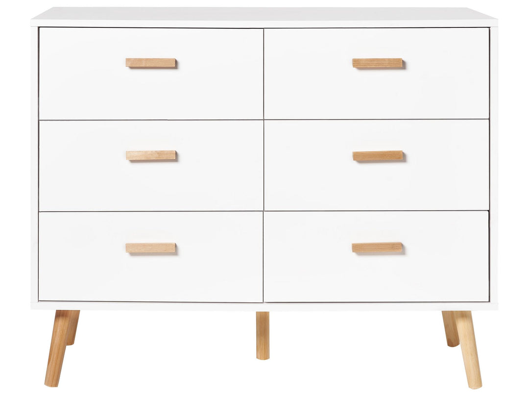 Sainz III 6 Drawer Chest White