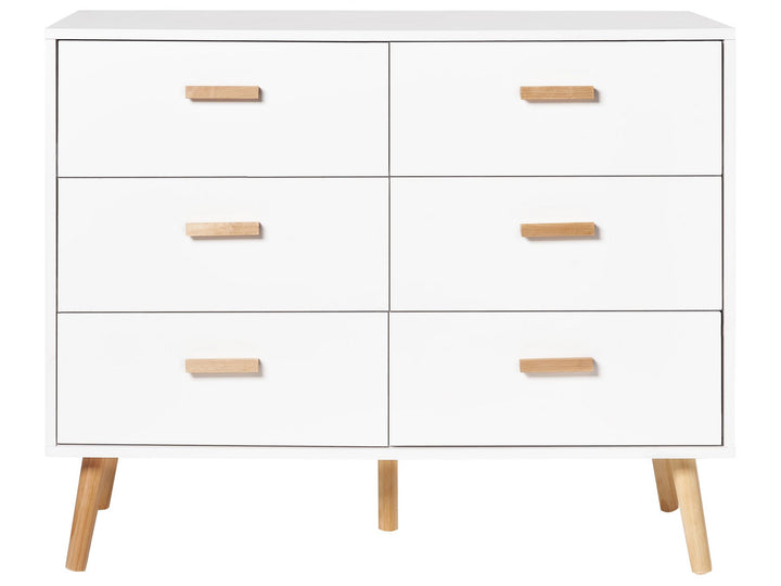 Sainz III 6 Drawer Chest White