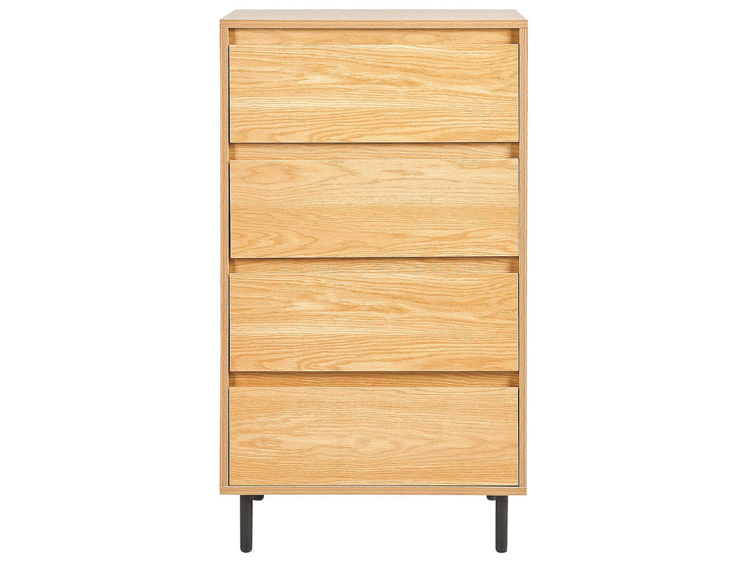 Flueller 4 Drawer Chest Light Wood