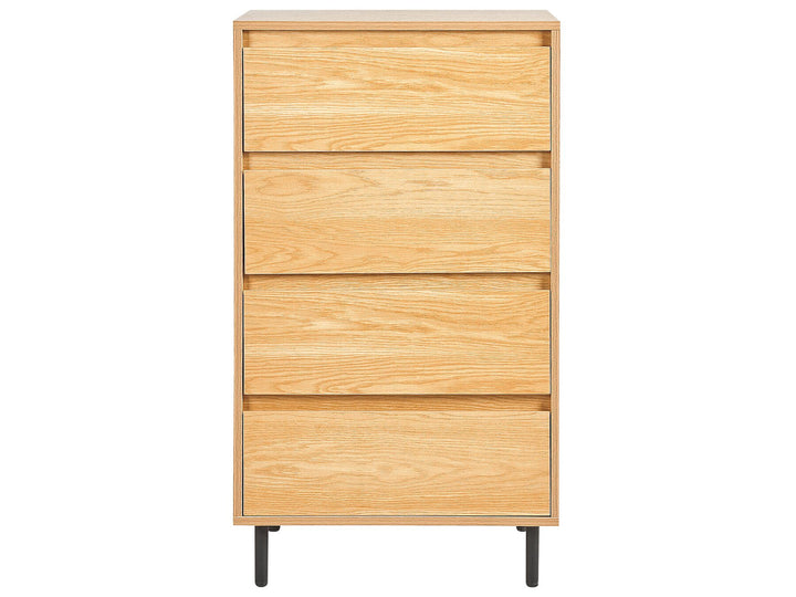 Flueller 4 Drawer Chest Light Wood