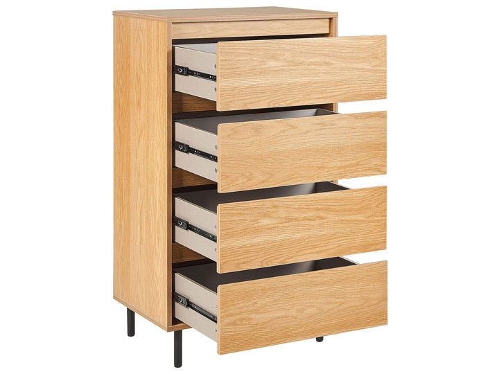 Flueller 4 Drawer Chest Light Wood