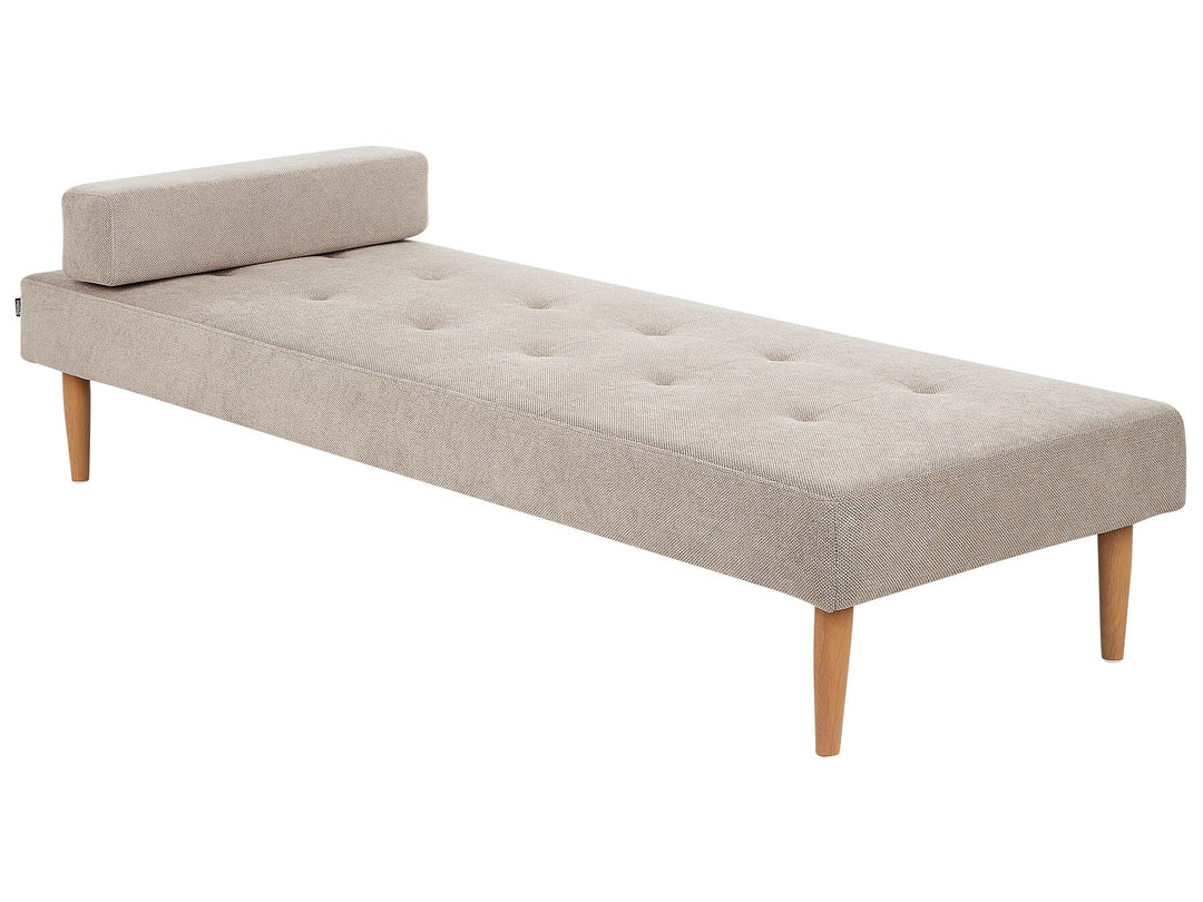 Niort Fabric Chaise Lounge Beige