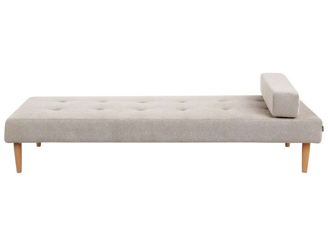 Niort Fabric Chaise Lounge Beige