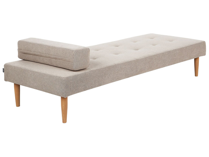 Niort Fabric Chaise Lounge Beige