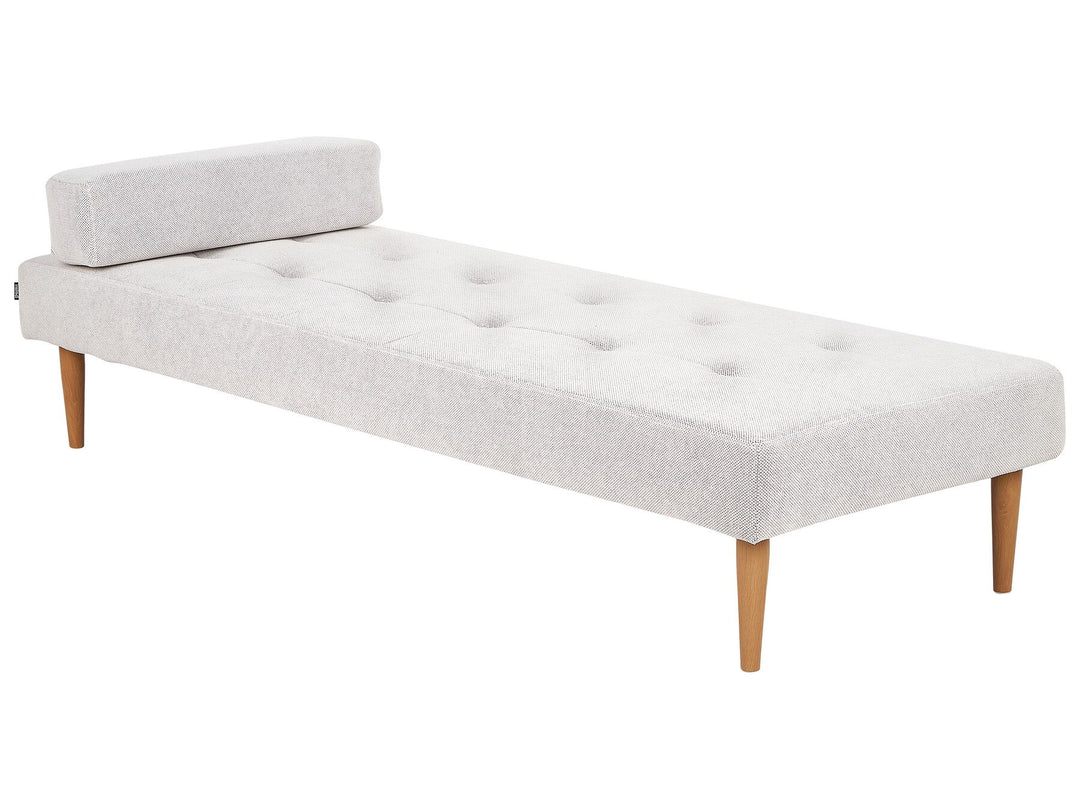 Niort Fabric Chaise Lounge Off-White