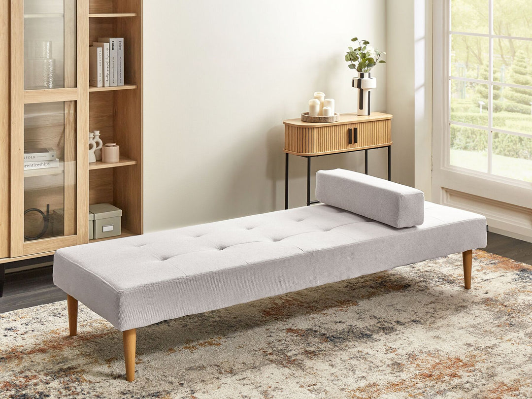 Niort Fabric Chaise Lounge Off-White