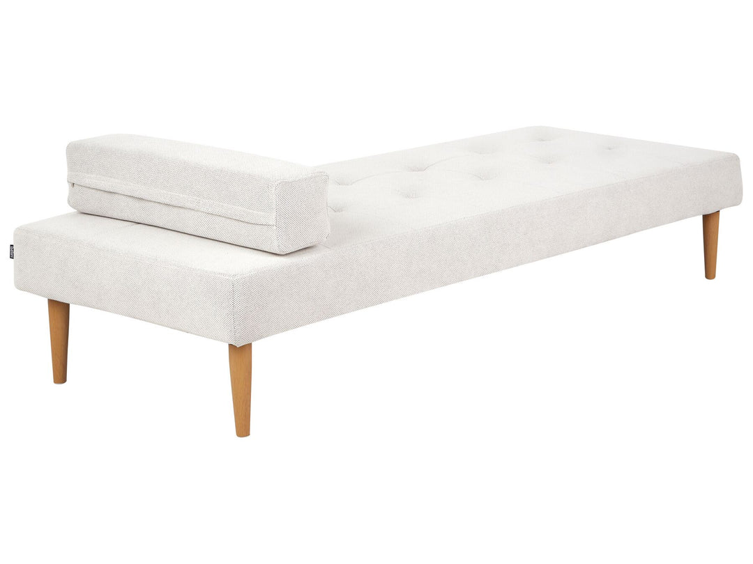 Niort Fabric Chaise Lounge Off-White