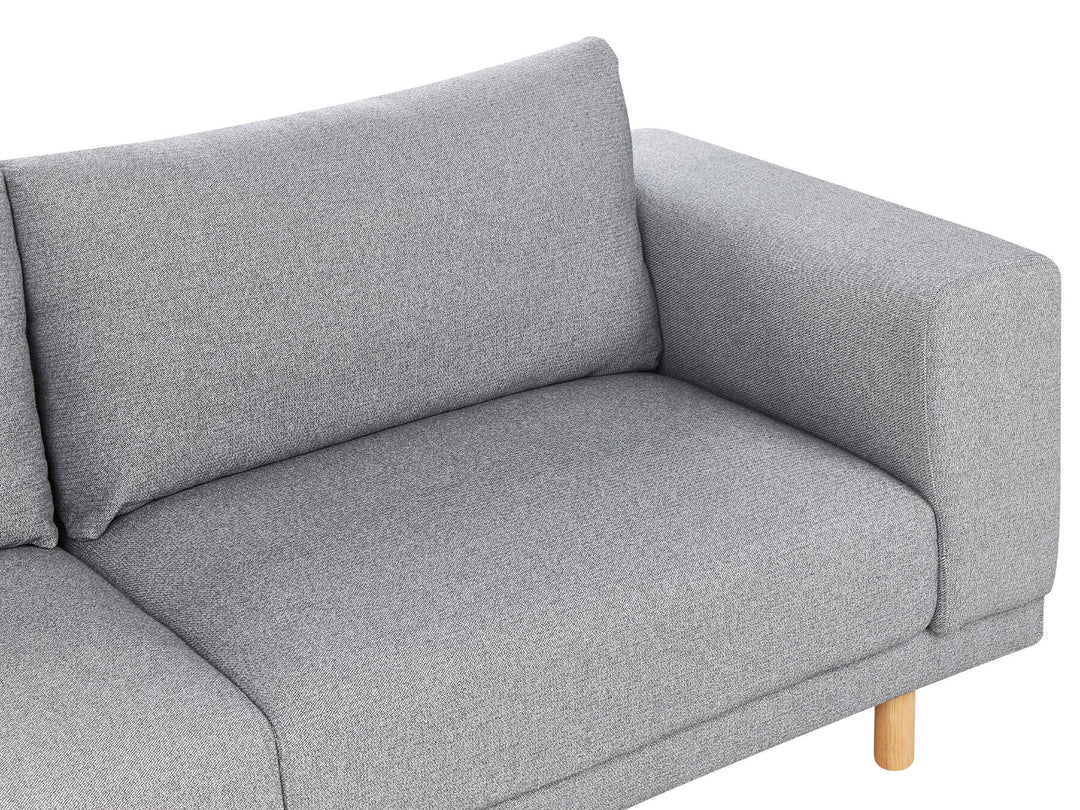 Nivala 3 Seater Fabric Sofa Grey