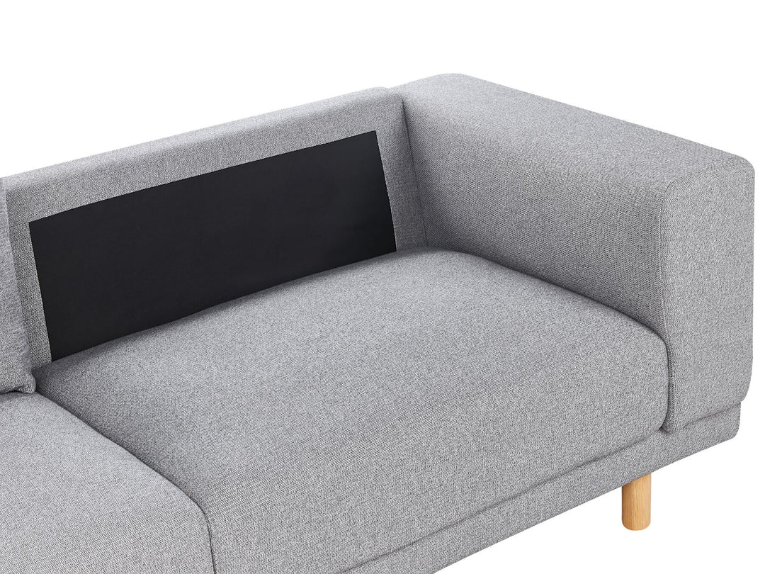 Nivala 3 Seater Fabric Sofa Grey