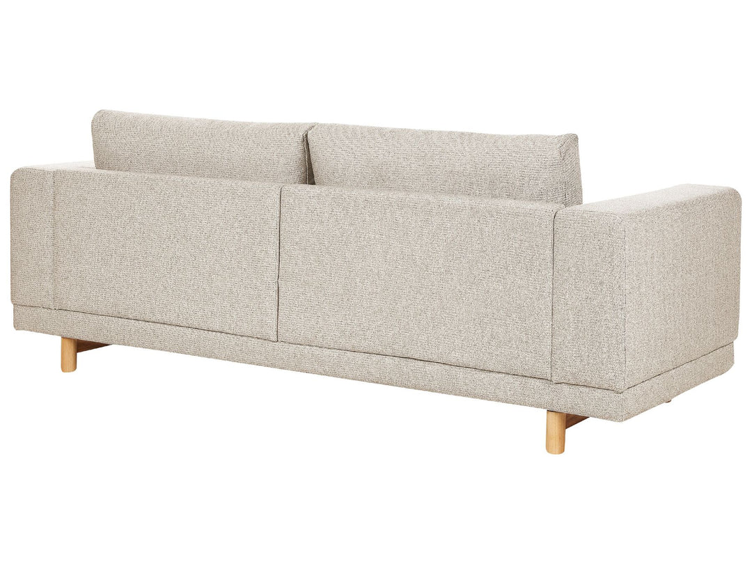 Nivala 3 Seater Fabric Sofa Light Beige