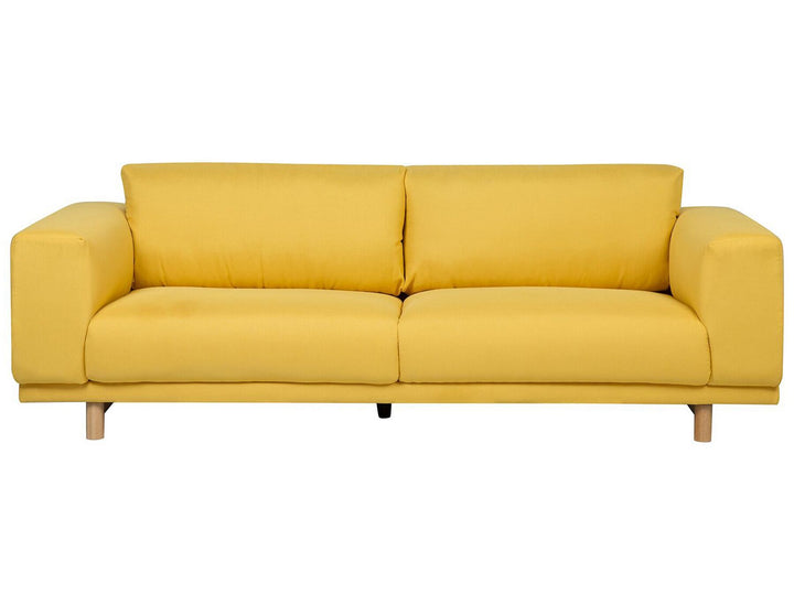 Nivala 3 Seater Fabric Sofa Yellow