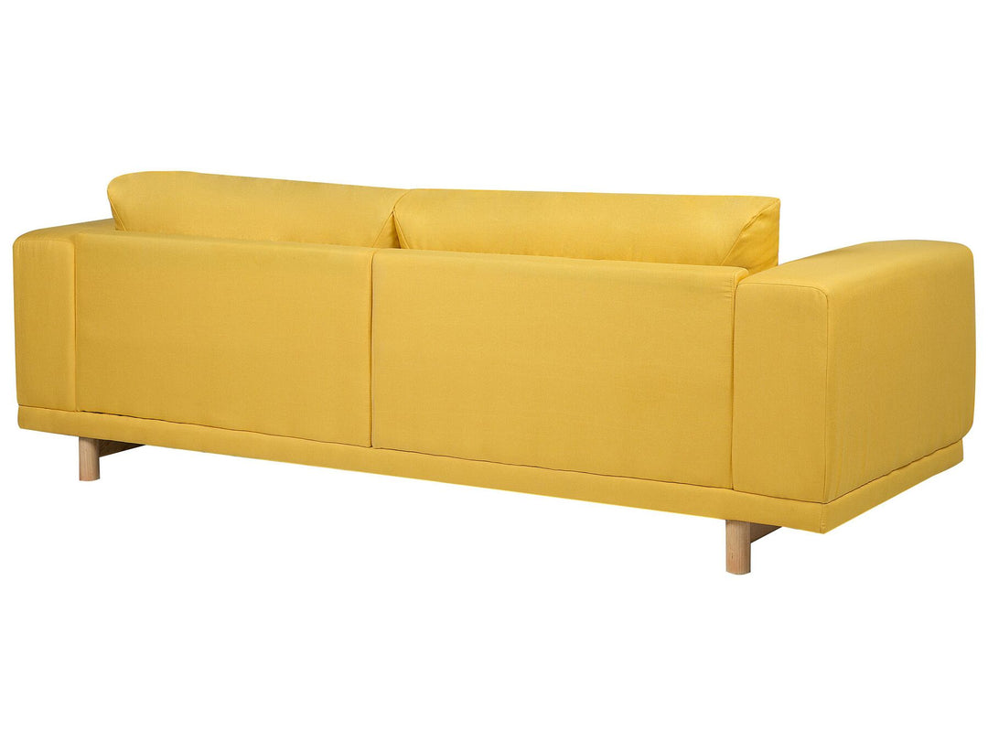 Nivala 3 Seater Fabric Sofa Yellow