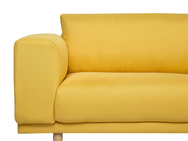 Nivala 3 Seater Fabric Sofa Yellow