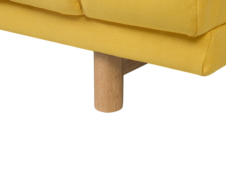 Nivala 3 Seater Fabric Sofa Yellow