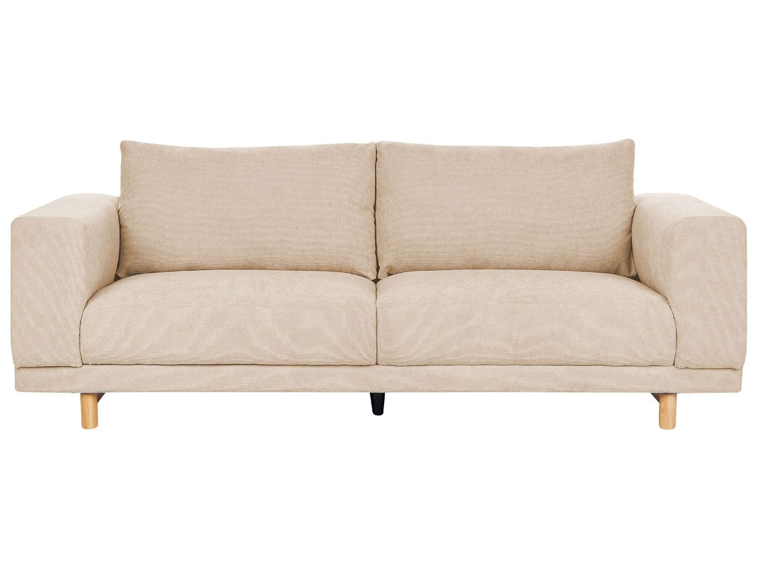 Nivala 3 Seater Jumbo Cord Sofa Beige