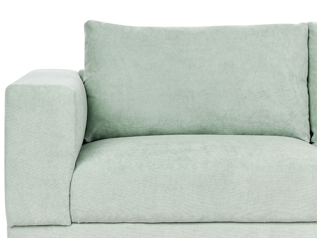 Nivala 3 Seater Jumbo Cord Sofa Mint Green