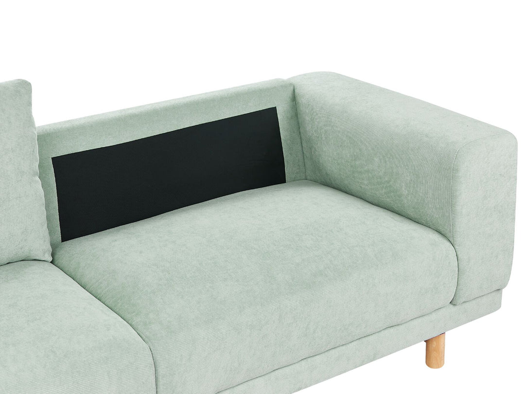 Nivala 3 Seater Jumbo Cord Sofa Mint Green