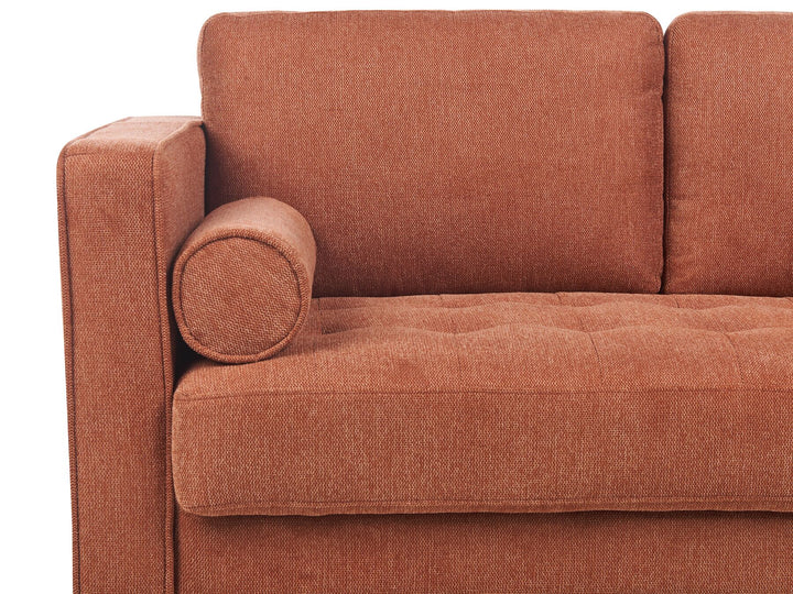 Nurmo 2 Seater Fabric Sofa Golden Brown