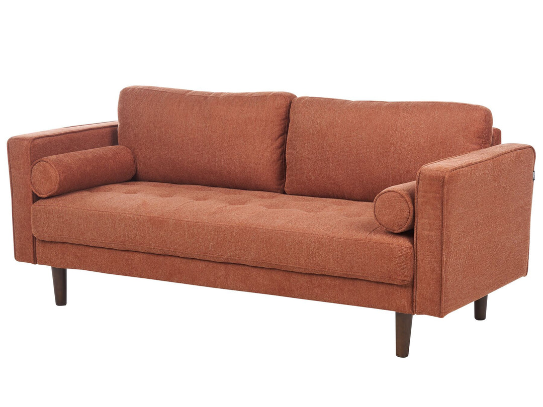 Nurmo 3 Seater Fabric Sofa Golden Brown