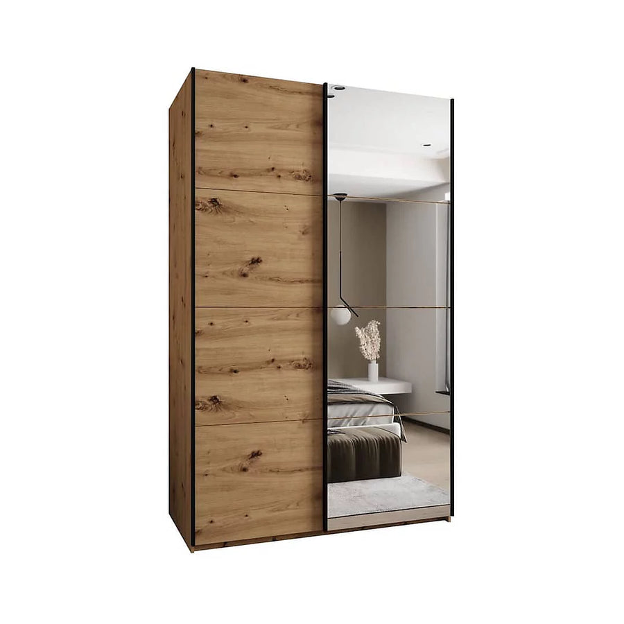Modern Trosa III Sliding Door Wardrobe Oak Artisan