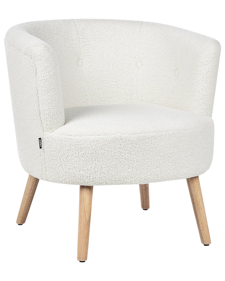 Odenzen Armchair Boucle White
