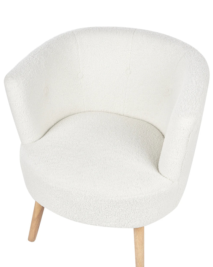 Odenzen Armchair Boucle White