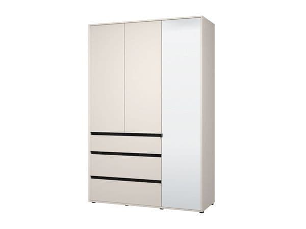 Valana 3 Door Mirrored Wardrobe
