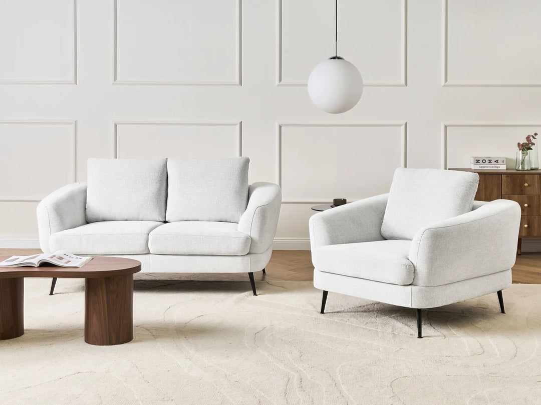 Armchair Fabric Off-White Kaisa