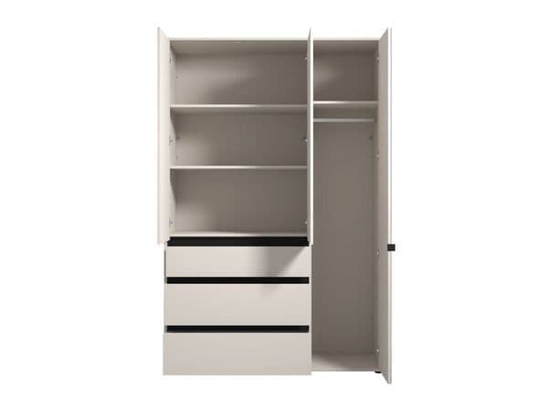 Valana 3 Door Mirrored Wardrobe