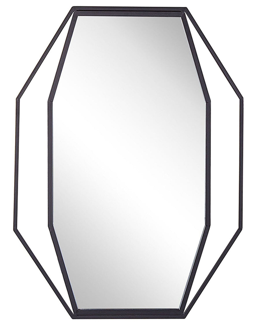 Nire Wall Mirror Metal Graphite Grey