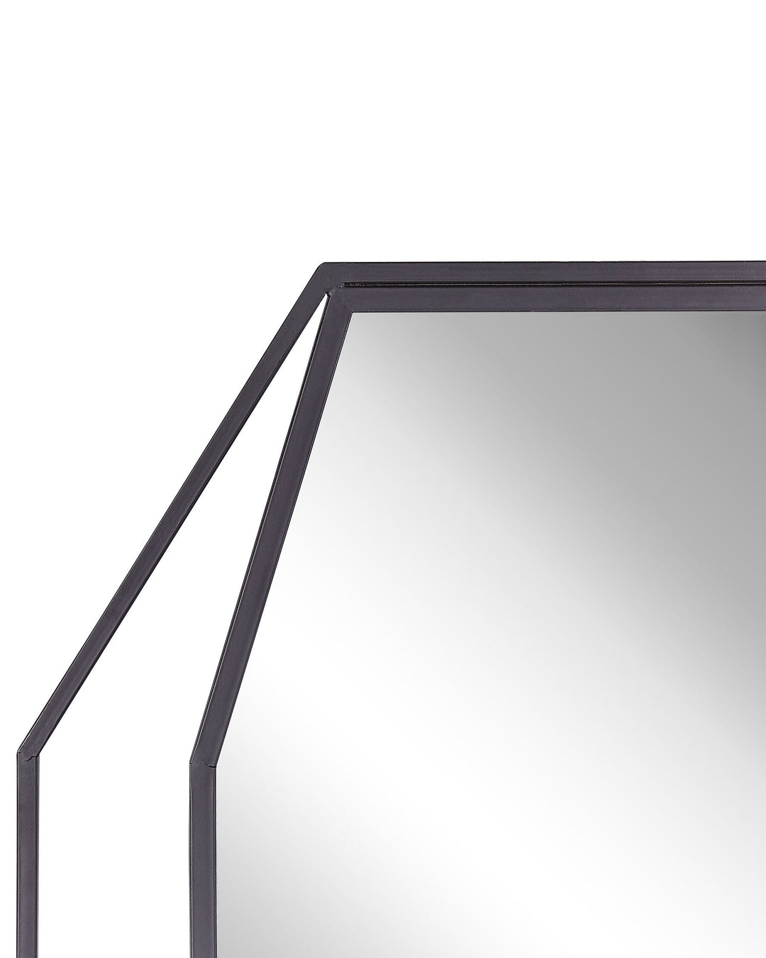 Nire Wall Mirror Metal Graphite Grey