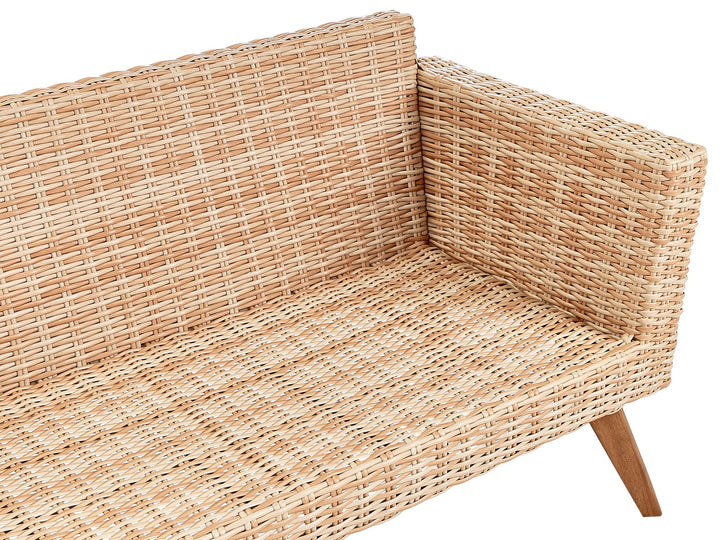 Vittoria Garden Lounge Set with Table 4 Seater PE Rattan Off-White