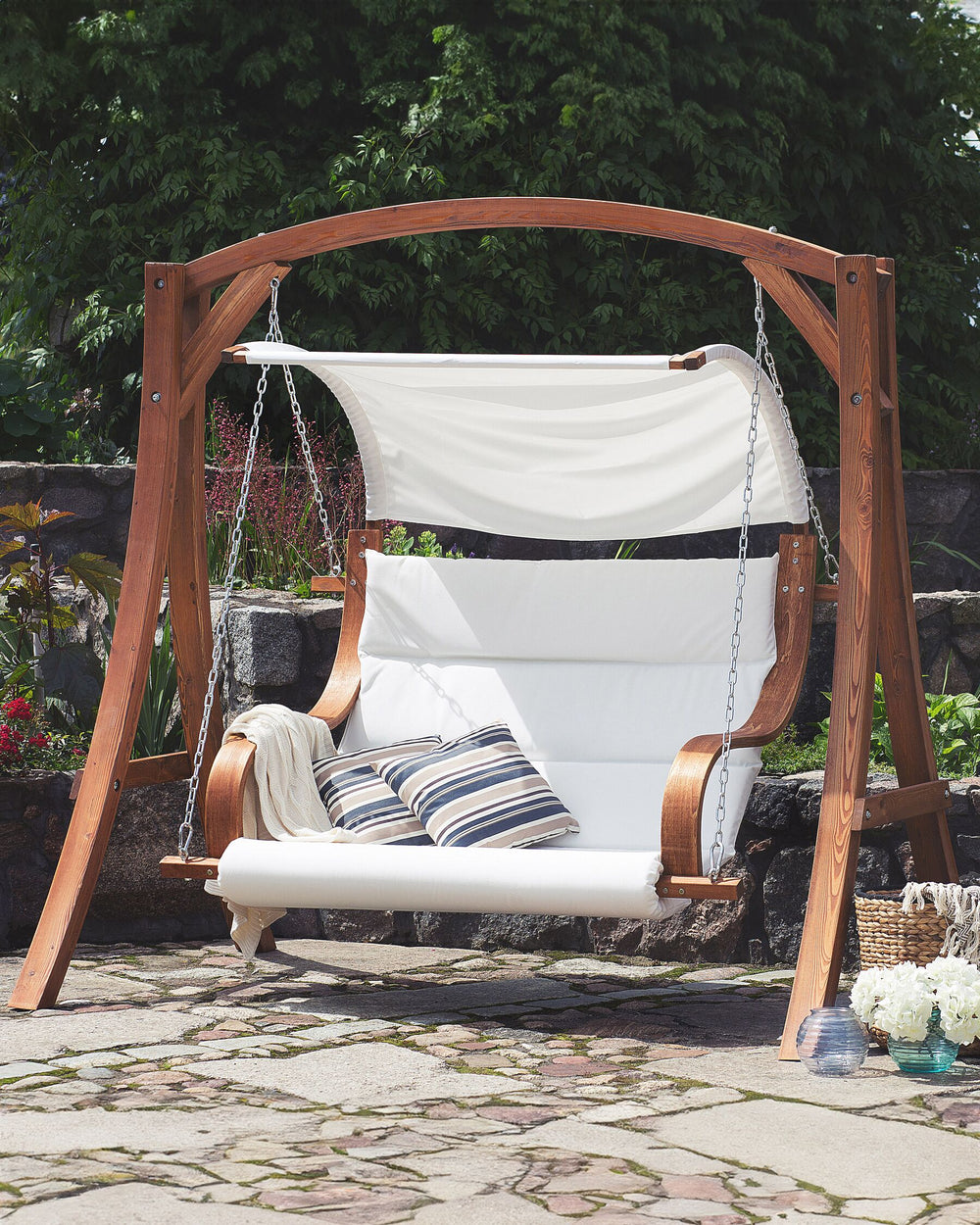 Aprilia Patio Swing Wood Brown