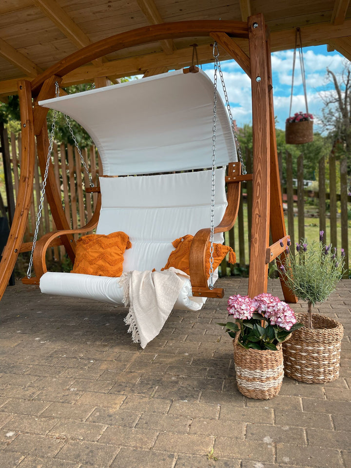 Aprilia Patio Swing Wood Brown