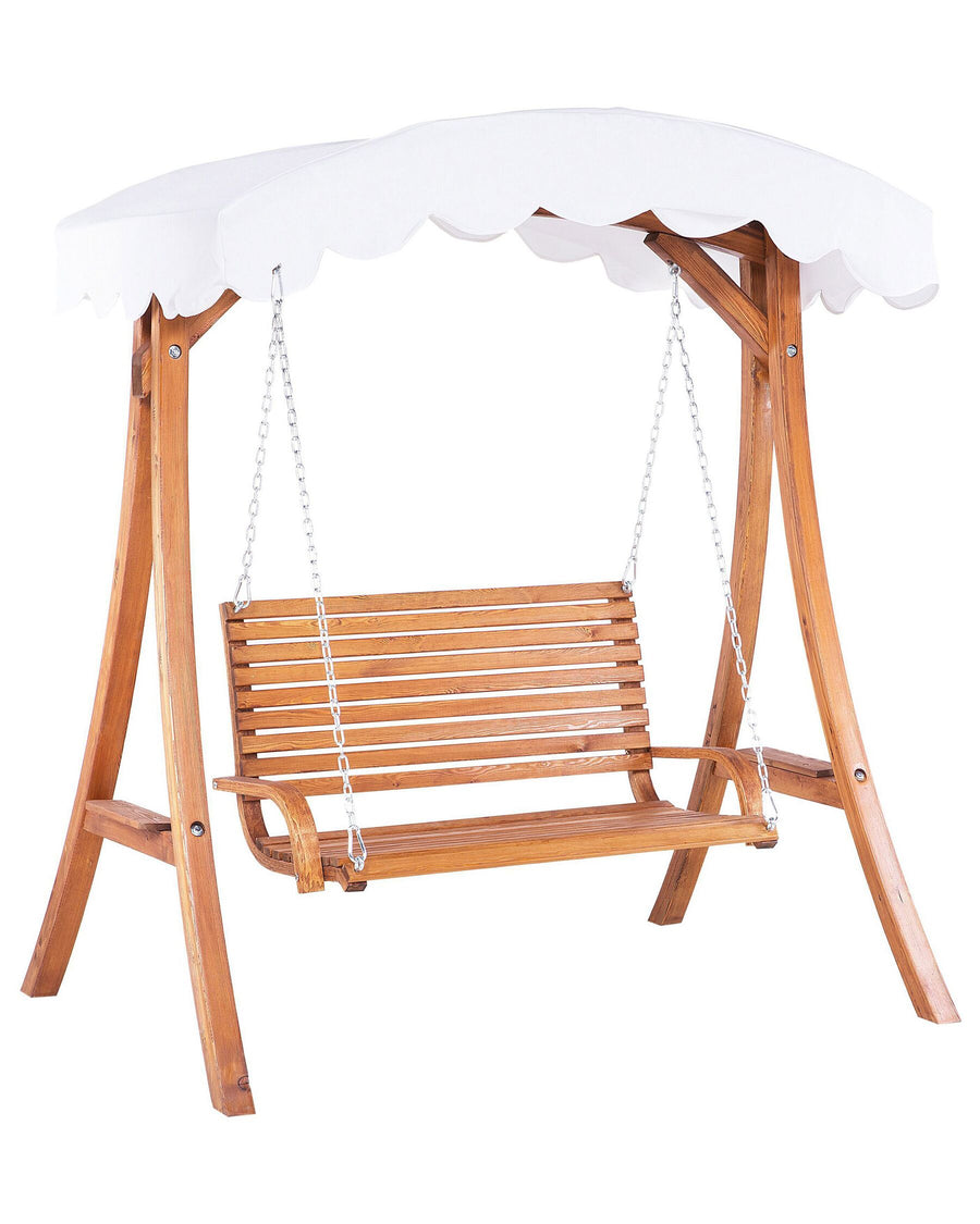 Andria Patio Swing Wood Brown