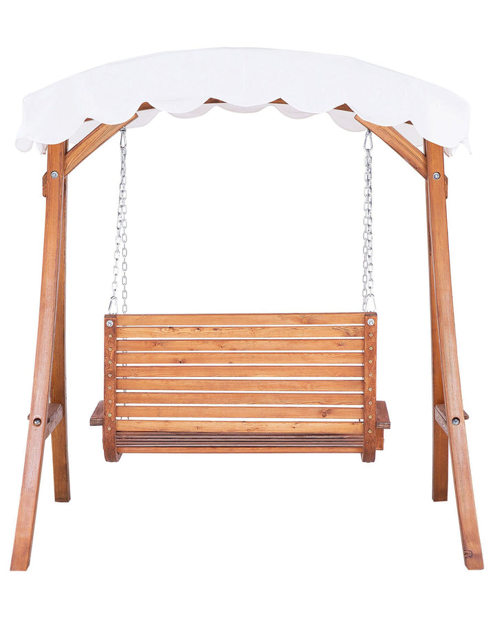 Andria Patio Swing Wood Brown