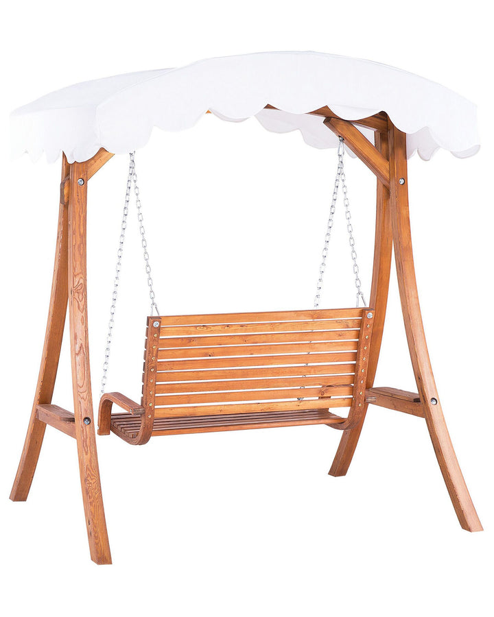 Andria Patio Swing Wood Brown