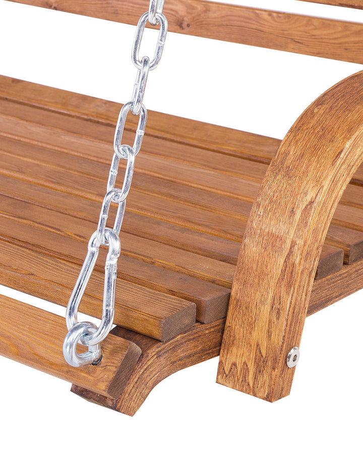 Andria Patio Swing Wood Brown